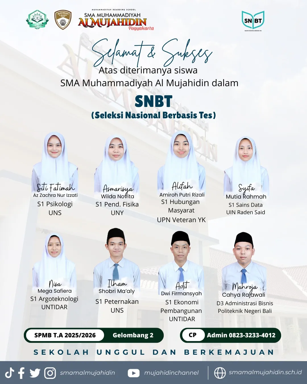 Siswa yang lolos SNBT